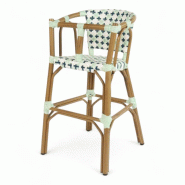 Bistromania Chaise bébé ST GERMAIN - Tressage Bleu et Blanc - EA162