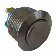 Bouton poussoir acier inoxydable IP65 pour trackball - Référence: AV0630D940