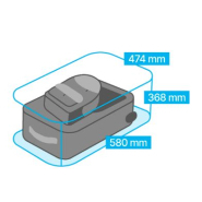 Casiers intelligents pour bagages et valises - réf H40 | Petit - porte 400 mm, idéal pour petites valises et sacs de voyage_1