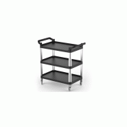 CHARIOT DE SERVICE - EN PLASTIQUE - AVEC 3 TABLETTES PROFESSIONNEL CHARIOT DE SERVICE - EN PLASTIQUE - AVEC 3 TABLETTES PROFESSIONNEL