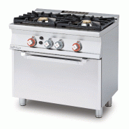 Cuisinière à gaz à 2 feux avec four à gaz statique et grill. Dimensions 80x55 h90 cm. Modèle CF2-58G - 2212