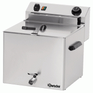 Friteuse électrique - 1 cuve - 10 L - avec robinet de vidange - 162900 | Bartscher