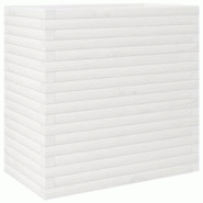 Helloshop26 - Jardinière bac lit surélevé plantes fleurs terrasse jardin 70 x 40 x 68,5 cm bois de pin massif blanc 02_0037795 - 3000217629466