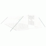 Helloshop26 - Serre tente abri plante fleur légumes avec cadre en acier 32 m² 8 x 4 x 2 m blanc 02_0044575 - 3000220221367 Helloshop26 - Serre tente abri plante fleur légumes avec cadre en acier 32 m² 8 x 4 x 2 m blanc 02_0044575 - 3000220221367