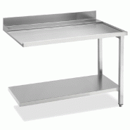 KBS Gastrotechnik KBS Table d'écoulement avec fond de base et rebord, montage à droite 1200x715x850 mm - inox 20390106
