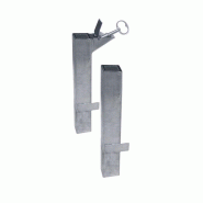 Kit d'amovibilité - Compatible avec barrières URBAN, BLOIS, LISBONNE, HERITAGE - Acier galvanisé, anticorrosion Kit d'amovibilité - Compatible avec barrières URBAN, BLOIS, LISBONNE, HERITAGE - Acier galvanisé, anticorrosion