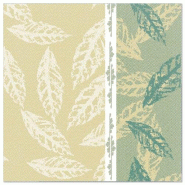 Papstar 50 serviettes ROYAL Collection, pliage 1/4, 40 cm x 40 cm, vertes, Autumn - vert papier 88320