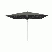 Parasol pour terrasse Pro Moorea carré 250 cm armature + toile + housse - anthra