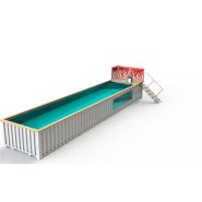 Piscine container - containerama - longueur du bassin 10,70m