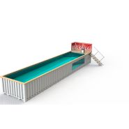 Piscine container - containerama - longueur du bassin 10,70m Piscine container - containerama - longueur du bassin 10,70m