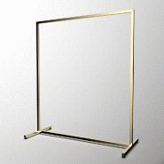 Portant droit fixe L120 x H152 cm doré