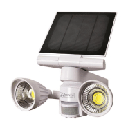 Spot solaire 2x4 watt 600 lumen ip44 avec détecteur PRSPOTSOL5X2 Spot solaire 2x4 watt 600 lumen ip44 avec détecteur PRSPOTSOL5X2