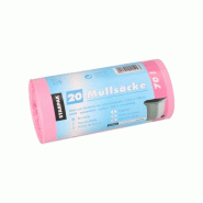 Starpak 500 sacs poubelle, HDPE 70 l 100 cm x 58 cm rose - rose plastique polypropylène 90465
