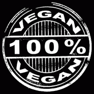 Sticker label 100 % vegan Ø 48 cm Sticker label 100 % vegan Ø 48 cm