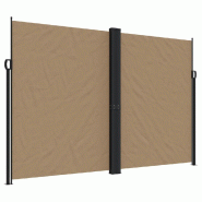VidaXL Auvent latéral rétractable taupe 220x1000 cm Modèle Atlas Jardin Pro - 4004784