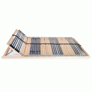VidaXL Sommier à lattes sans matelas avec 42 lattes 7 zones 100x200 cm Modèle Cormonel - 246470