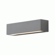 Willy Applique À Double Émission Avec Connecteur E27, Puissance 15W, Ip54, Structure En Aluminium Moulé Sous Pression Gris - Rossini Illuminazione