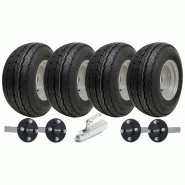 20.5x8.00-10 Twin Axle Trailer Kit Road Legal 4 Wheels 4 ALKO Axles Hitch 750kgs 20.5x8.00-10 Twin Axle Trailer Kit Road Legal 4 Wheels 4 ALKO Axles Hitch 750kgs