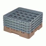 Cambro Panier à verres beige avec 25 compartiments hauteur de verre max 21,5cm. Ce panier à verres offre - 0099511600922