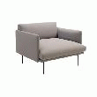 CHAUFFEUSE LOUNGE GRISE DESIR - RECONDITIONNÉ