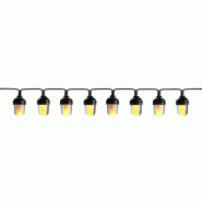 Guirlande led effet flamme 8 ampoules L 4,2 m