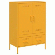 Helloshop26 - Buffet bahut commode armoire meuble de rangement organisateur cuisine salle de séjour salon haut jaune moutarde 68 x 02_0034734 - 30002 Helloshop26 - Buffet bahut commode armoire meuble de rangement organisateur cuisine salle de séjour salon haut jaune moutarde 68 x 02_0034734 - 30002