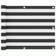 Helloshop26 - Écran de balcon brise pare vue protection confidentialité 75 x 300 cm tissu oxford anthracite et blanc 02_0009985 - 3000537482727 Helloshop26 - Écran de balcon brise pare vue protection confidentialité 75 x 300 cm tissu oxford anthracite et blanc 02_0009985 - 3000537482727