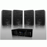 Ibiza Sound Pack Sono DJ ampli 1600 W + 4 HP 600W DJ-675-S - 3700804103026