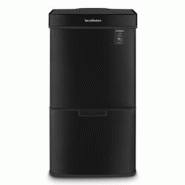 Les Collectors N°1015 - Poubelle de tri à capteur 69L, black edition - noir inox N1015