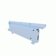 Pied réglable pour montant double GP25 H11,5 cm blanc 9003 P40 cm