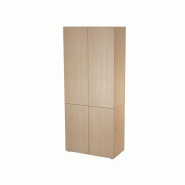 Armoire haute portes battantes - Dimensions L90 x H215 cm - 3 finitions disponibles - Pas cher Armoire haute portes battantes - Dimensions L90 x H215 cm - 3 finitions disponibles - Pas cher