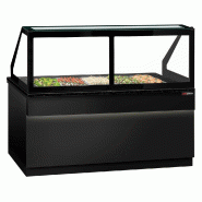 Saladette TORONTO - L2000 mm - Noire - 3 portes - 5x GN 1/1 - P900