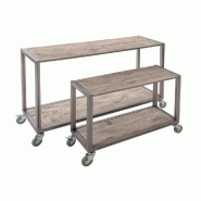 Table gigogne Heritage Used bois et métal 119x39x75cm +79x29x60cm - par 2