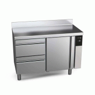 Table réfrigérée positive 2 compartiments 274L avec tiroirs Concept 700 Gastronorm Fagor Professional - avec pieds