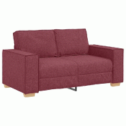 VidaXL Canapé 2 places Rouge vin 160x78x84 cm Tissu Modèle AbriVerte 28 - 4104973