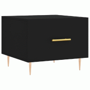 VidaXL Table basse Noir 50x50x40 cm Bois d'ingénierie Modèle Aero Outdoor Élite - 829366