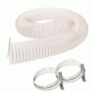 2,5M Tuyau Flexible Aspiration Poussières Copeaux Bois PU Acier Cuivré D. 100mm + 2 Colliers Serrage - Diamwood - gris 3664100157582 2,5M Tuyau Flexible Aspiration Poussières Copeaux Bois PU Acier Cuivré D. 100mm + 2 Colliers Serrage - Diamwood - gris 3664100157582