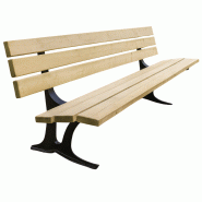 Banc urbain en pin 6 lames - BC6BS-JD01 Banc urbain en pin 6 lames - BC6BS-JD01