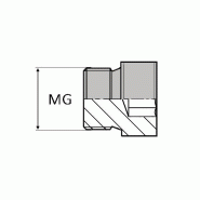 Bouchon mâle gaz cylindrique 6 pans creux pour bague BS (DIN 908) - WOMCYSPC02 - OBMCY 1/8 CT 1/8' 9.72mm