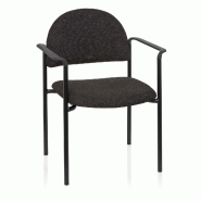 Chaise visiteur / Chaise XT 700 noir/gris hjh OFFICE - gris polyester 704331