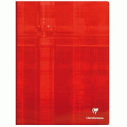 Clairefontaine Lot de 3 Cahier Metric 24x32, 288p./144 feuilles 90 g/m² brochure dos toilé, Séyès - 3329680936100