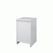 Comptoir de caisse droit Flexia - blanc - L52xP53xH90cm - avec étagère fixe