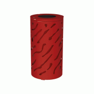 Corbeille Venise 80 litres - Structure en acier et tôle découpée - Fabrication française_0