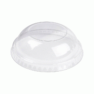 Couvercle dôme transparent PET pour pot à glace 120ml Ø7,7cm - par 2000
