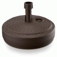 Deuba Prosperplast - Pied de parasol en polyéthylène, 10 kg, 39 x 39 x 13 cm, couleur chocolat - marron plastique ZA833