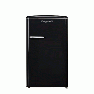 FrigeluX Réfrigérateur armoire, 218 L net, classe énergétique D, design RETRO, noir RF218RND - noir 3541362504142