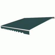 Helloshop26 - Store banne rétractable 3 x 2,5 m avec angle réglable 5-35° pour protection solaire en aluminium vert 20_0019557 - vert aluminium 300