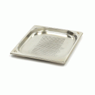 Maxima Récipient gastronorm - 1/2 GN - profondeur 2 cm - acier inoxydable - perforé – 32.5 × 26.5 × 2 cm - AKS-09367609