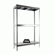 PROREGAL Étagère pour charges lourdes MID METAL YETI THREE | HxLxP 150x150x60cm | Charge du compartiment 400kg | Galvanisé - gris métal PR_RS144-19 PROREGAL Étagère pour charges lourdes MID METAL YETI THREE | HxLxP 150x150x60cm | Charge du compartiment 400kg | Galvanisé - gris métal PR_RS144-19