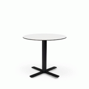 Resol garbar GOYA HPL Table Ronde Intérieure Ø70 Pied Noir - Tableau Blanc - multicolore multi-matériau 07211